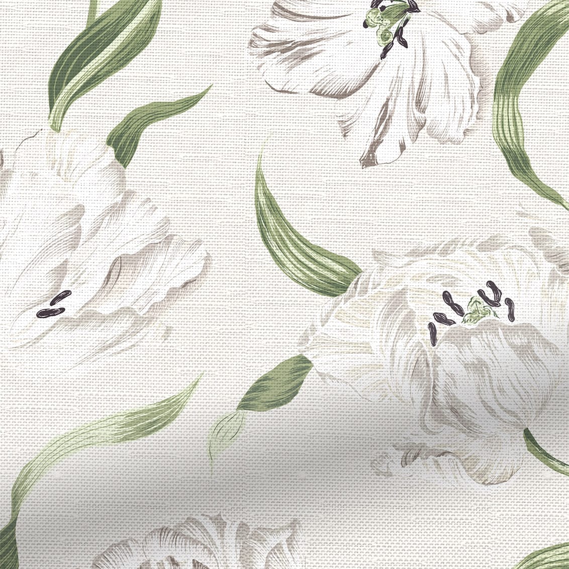 Dancing Tulip Fields Cream Roman Blind - Image 3