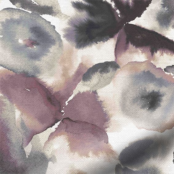 Flores Floral Damson Roman Blind - Image 3